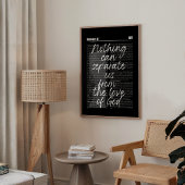 Romans 8 Bold Black Scripture Poster