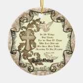 Romans Eight 28 christian ornament  (Vorne)