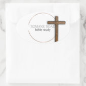 Romans Road Bible Stucker Ovaler Aufkleber (Tasche)