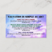 Romans Road Gospel ABC Christlich Bibel KJV Visitenkarte (Vorderseite)