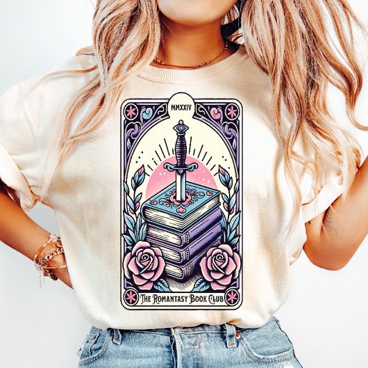 Romantasy Book Club Pasta Tarot Card Frauen im Alt Tri-Blend Shirt