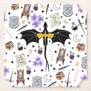 Romantasy-Buchleser-Geschenke Fourth Wing Unterset Untersetzer