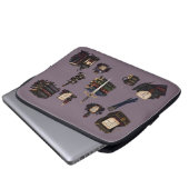 Romantasy, Koffein und Chaos Laptopschutzhülle (Vorne Knopf)