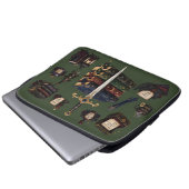Romantasy, Koffein und Chaos Laptopschutzhülle (Vorne Knopf)
