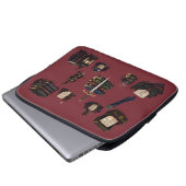 Romantasy, Koffein und Chaos Laptopschutzhülle (Vorne Knopf)