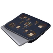 Romantasy, Koffein und Chaos Laptopschutzhülle (Vorne Knopf)