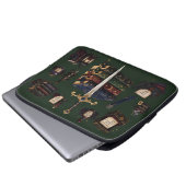 Romantasy, Koffein und Chaos Laptopschutzhülle (Vorne Knopf)