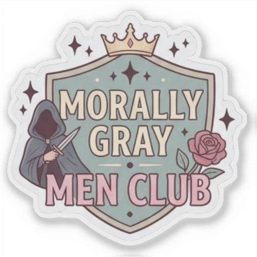 Romantasy-Leser - Morally Gray Men Club Aufkleber (Vorderseite)