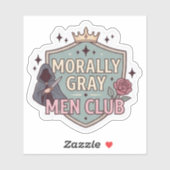 Romantasy-Leser - Morally Gray Men Club Aufkleber (Blatt)