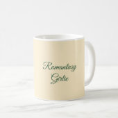 Romantasy Mädchen Moralisch Grauer Buchfreund Kaffeetasse (VorderseiteRechts)