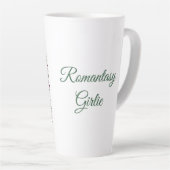 Romantasy Mädchen Moralisch Grauer Buchfreund Milchtasse (Rechte Ecke)