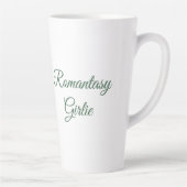 Romantasy Mädchen Moralisch Grauer Buchfreund Milchtasse (Rechts)