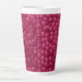 Romantic 3D Red Hearts Pattern-32322 Milchtasse (Vorderseite)