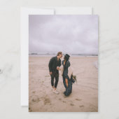 Romantic 4 photos collage save the date wedding (Rückseite)