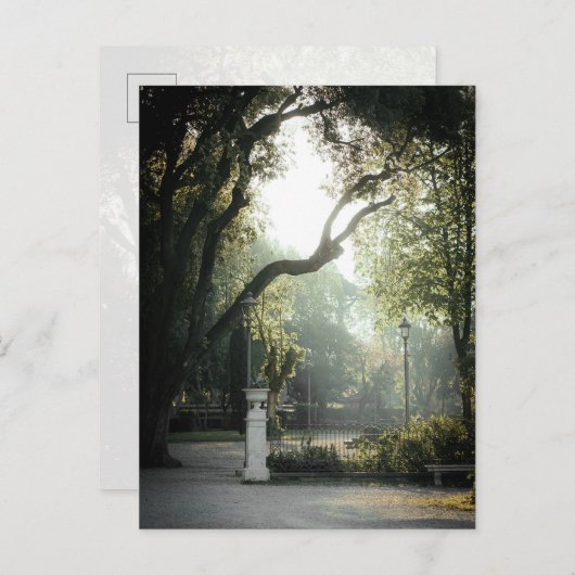 Romantic Academia Park View, Rome Postkarte (Vorne/Hinten)