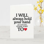 Romantic Always Hold Your Hand Card Karte (Gelbe Blume)