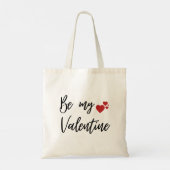 Romantic and Minimal "Be My Valentine" Tragetasche (Rückseite)