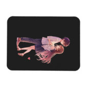 Romantic Anime Couple - Cute Aesthetic Lovers Art  Magnet (Horizontal)