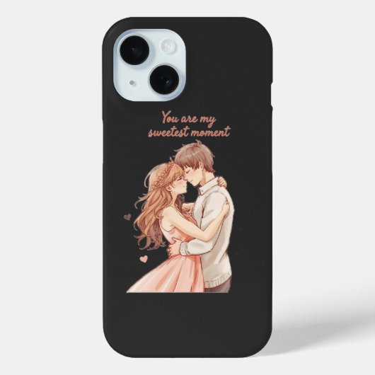 Romantic Anime Couple - Sweet Valentine Moment Case-Mate iPhone Hülle (Rückseite)