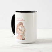 Romantic Anime Couple - Sweet Valentine Moment Tasse (Vorderseite Links)