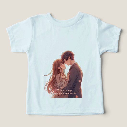 Romantic Anime Couple - Valentine's Day  Aesthetic (Design Vorderseite)