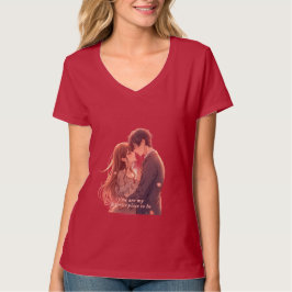 Romantic Anime Couple - Valentine's Day Aesthetic T-Shirt