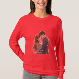 Romantic Anime Couple - Valentine's Day Aesthetic T-Shirt