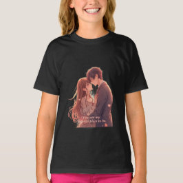 Romantic Anime Couple - Valentine's Day Aesthetic T-Shirt
