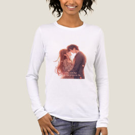 Romantic Anime Couple - Valentine's Day Aesthetic Tri-Blend Shirt