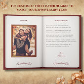 Romantic Anniversary Poem Storybook Couple Photo Karte