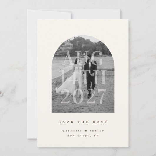 Romantic Arch Einladung (Vorderseite)