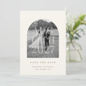 Romantic Arch Einladung (Stehend Vorderseite)