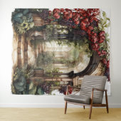 Romantic Archway Wedding Backdrop Wandteppich (Beispiel (Horizontal))