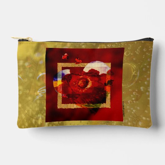 Romantic Art Bag – Held in Gold Zubehörtasche (Vorderseite)