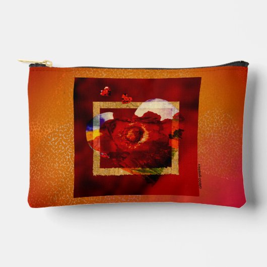 Romantic Art Bag – Held in Gold Zubehörtasche (Vorderseite)