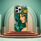 Romantic Art Nouveau Woman Case-Mate iPhone Hülle