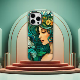Romantic Art Nouveau Woman iPhone 16 Pro Max Hülle