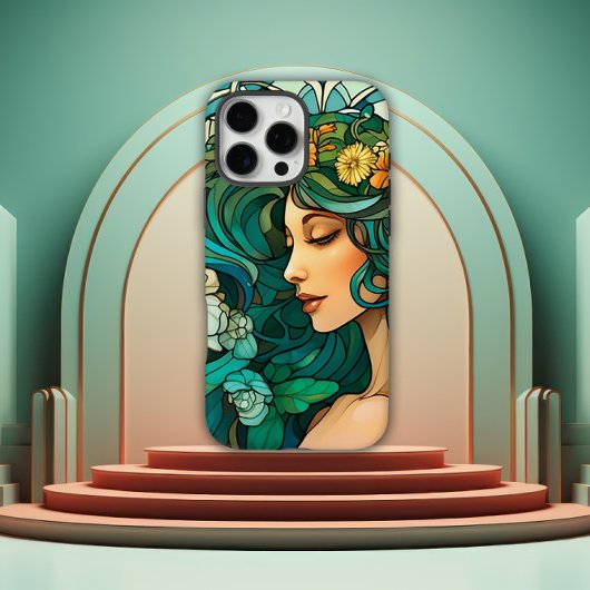Romantic Art Nouveau Woman Case-Mate iPhone Hülle