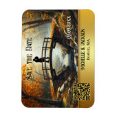Romantic Autumn Forest Save the Date Magnet (Vertikal)