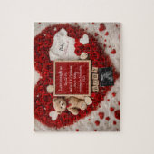 Romantic baby reveal pregnancy announcement gift puzzle (Vertikal)