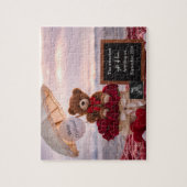 Romantic Baby Reveal Pregnancy announcement gift  Puzzle (Vertikal)