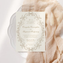 Romantic Baroque Ornate Frame Wedding