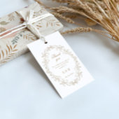 Romantic Baroque Ornate Frame Wedding Geschenkanhänger