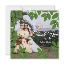 Romantic Bay Blätter Vielen Dank für Ihre Hochzeit