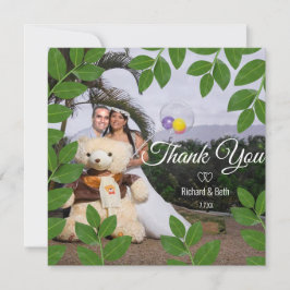 Romantic Bay Blätter Vielen Dank für Ihre Hochzeit