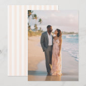 Romantic Beach Photo Einladung (Vorne/Hinten)