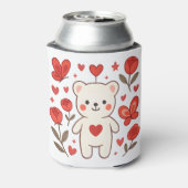 Romantic Bear Heart Can Cooler Dosenkühler (Kanne Rückseite)