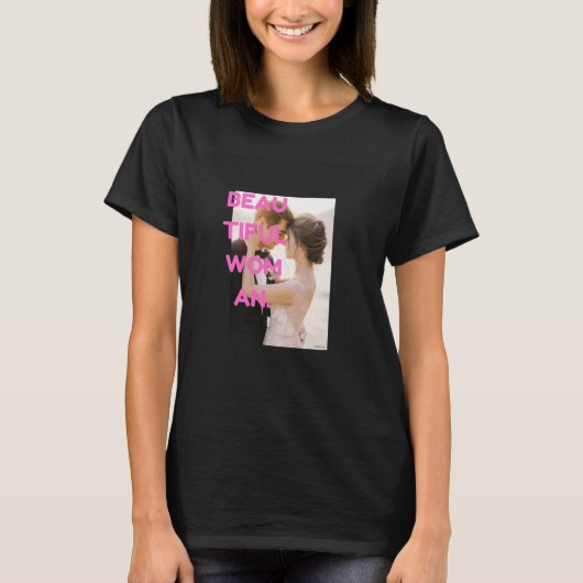 Romantic Beautiful Woman Art T-Shirt – Elegant Fem (Vorderseite)