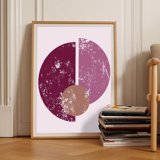 Romantic Berry Abstract Art Wall Art Housewarming  Poster