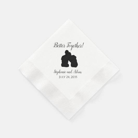 Romantic Better Together Wedkins Serviette (Ecke)